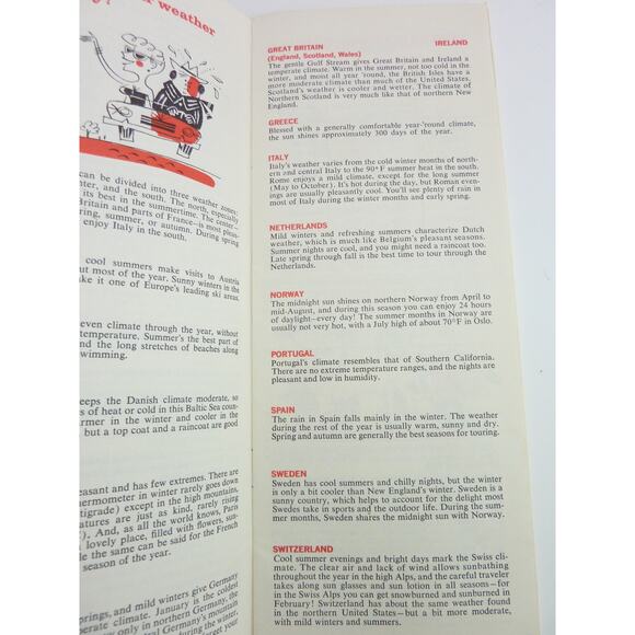 Vintage Caltex Driving Abroad Facts Pamphlet 1963 Souvenir Driving Travel - Picture 3 of 5